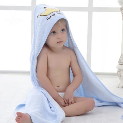 China Factory price child safe 100% organic bamboo fiber baby hooded towel for sale