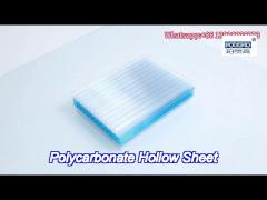 hot sale 10mm thickness high compact two layer hollow polycarbonate sheet