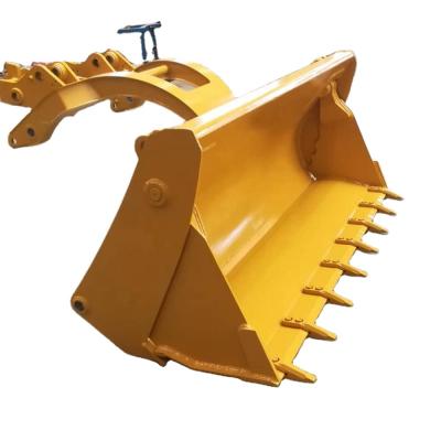 China Loader moving and grabbing 4 wheel earth in 1 buckets for sale