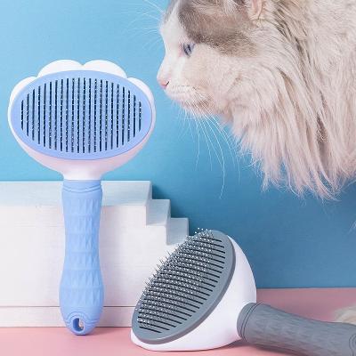 China Sustainable Cleaning Grooming Pet comb Hair Dog Cat Brush Remove Hair Pet Hair Removal Comb For Cats for sale