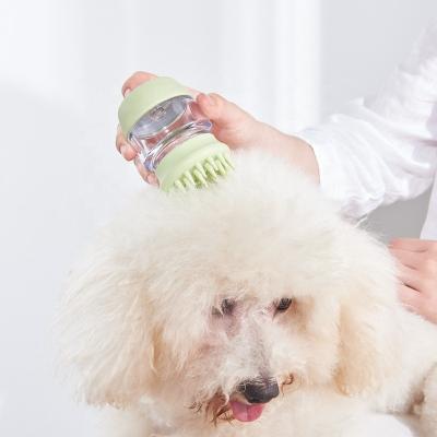 China Sustainable Hair Remover Roller Removing Pet Massage Bath Brush for Cats Dogs Pet Shampoo Brush Bathing Pet Supplies for sale