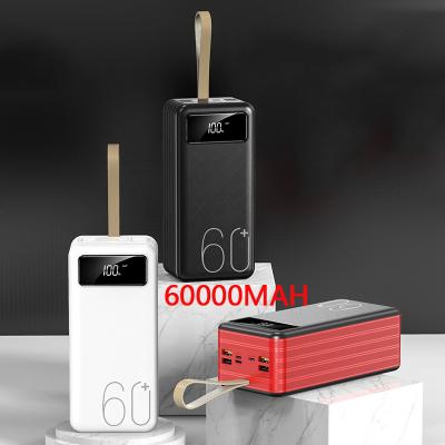 China High quality mobile phone power bank 60000mah multi-port output bank support fast charging and input power for sale