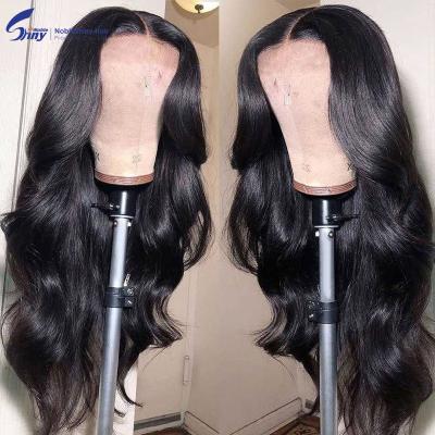 China Wholesale Straight Body Wave Hair Wigs Pre-Plucked Natural Hairline Lace Front Wigs For Black Women for sale