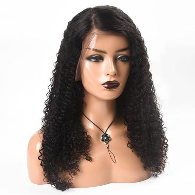 China 100% Loose Curly Human Hair Wigs Body Wave 13x6 Human Hair Full Lace Wigs Brazilian Deep Curly Deep Frontal Closure Wig For Black Women for sale