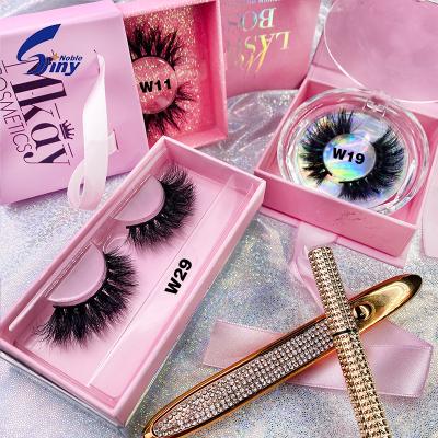 China Natural Factory Directly Supply Long Real Mink Eyelashes Vendor With Customize Natural 3D 5D 30MM Tapered Thick Box for sale