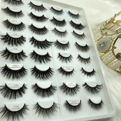 China Private Label Natural Faux Natural Free Sample Cruelty Effect Magnetic Eyelashes With Eyeliner for sale