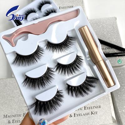 China Crisscross 2021 New 3D Clean Magnetic Private Label Eyelashes Factory Price Private Label Wholesale Magnetic Eyelashes With Coating for sale