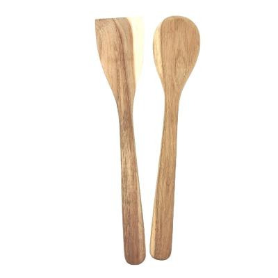 China Sustainable Eco-Friendly Natural Acacia Wood Utensil Non-Stick Wooden Sets for Cooking for sale