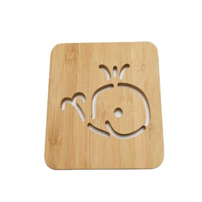 China Viable Hot Sale Kitchen Non-Slip Place Mat Coasters, Thickened Heat Resistant Bamboo Table Mat For Pot /Bowl/Plate/Cup for sale