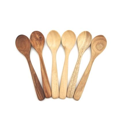 China Eco - Friendly Wooden Soup Serving Spoons Salad Spoon Table Spoon for sale