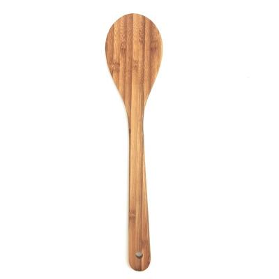 China Sustainable High Quality Salad Serving Long Handle Soup Kitchen Utensil Bamboo Cook Spoon Set for sale