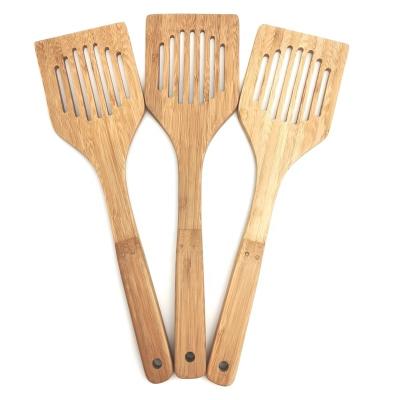 China Hot viable! Bamboo Slotted Utensil Kitchen Accessories Cookware Product Bamboo Turner Bamboo Loom for sale