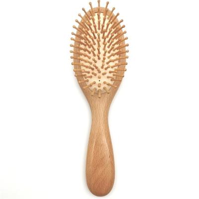 China Comfortable Handmade Custom Logo Wooden Detanging Paddle Hair Brush for sale