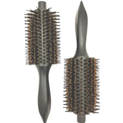 China New Product Salon Round Bristle Roller Hair Brush Tail Nylon Sharp Handle Styling Round Wooden Hair Brush for sale