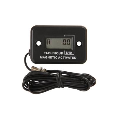 China Waterproof Magnetic Activated Generator Digital Tachometer Hour Meter Tachometer Used For Snowmobile, Lawn Mower, Marine, Generator for sale