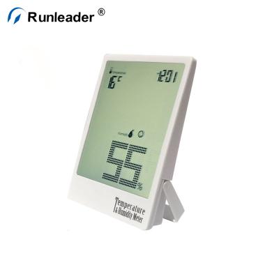 China Desktop Humidity Meter Thermometer Thermometer Hygrometer Measuring Clock Solarium Laundry Bed Thermo Baby Care Warehouse for sale