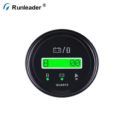 China ABS Adjustable Runleader Battery Indicator Battery Charge Tester Hour Meter For Golf Car Forklift Buggy for sale