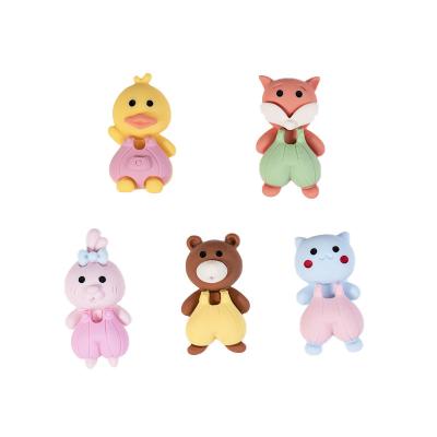 China Environmentally Friendly Resin Crafts Jewelry Accessories Cute Cartoon Diy Cream Glue Animal Phone Case Patch for sale