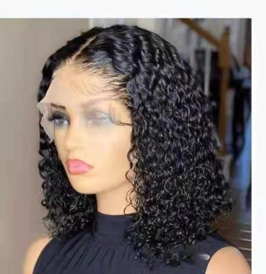 China Water Wave Full Lace Hair Wigs For Color Women Afro Kinky Curly Raw Indian Hair 13X6 Lace Front Wig Hd 360 Frontal Lace Wig Vendors for sale