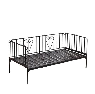 China Modern Leather Bed Children's Modern Metal Cushion Children's Bedroom Furniture Set Iron Bed for sale