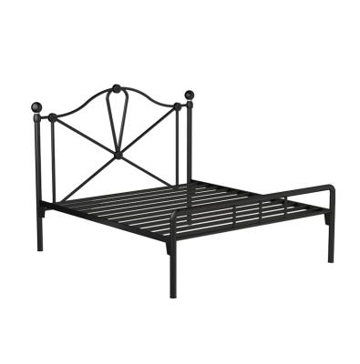 China Modern Designs Steel Home Easy Assembly Baby Single Bed King Furniture Double Bed for sale