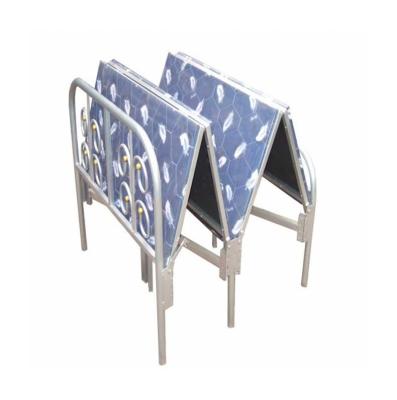 China Best Foldable Selling Single Bed Iron Steel Folding Single Bed for sale