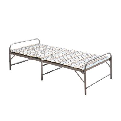 China Hotel Bed Foldable High Quality Adjustable Iron Steel Hospital Furniture Single Folding Metal for sale