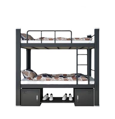 China High Quality Double Storage Platform Dorm Bed With Office Student Furniture Bed Metal Bunk Bed for sale