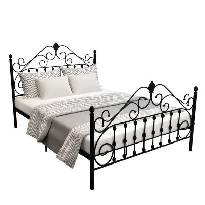 China (Size)Adjustable Modern Metal Bed With Iron Frame Iron Single King Size Bed For Home Hotel-Apartment Furniture for sale