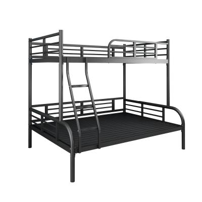 China Modern Cheap Metal Bedroom Furniture Double Iron Attic Family Mother Child Metal Bunk Bed for sale