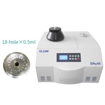 China 18 Holes 0.5ml High Speed, 18000RPM, Adjustable Speed, Low Temperature Centrifuge GL20M for sale