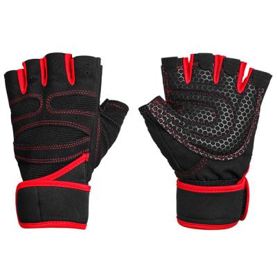 China Tactical Essential Breathable Weightlifting Gloves Workout Gloves Gym Fingerless Exercise for sale