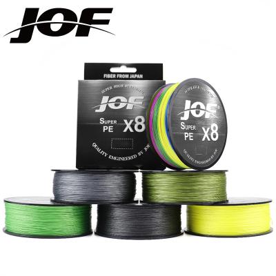 China JOF 100m fishing line float locator braided fishing line 8 strands multifilament pe fishing line12LB-100LB for sale