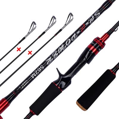 China 1.68m To 2.4m Action M/L/MH Casting Carbon Spinning Lure Fishing Rod Carbon 2 Sections 30T 1/2/3 TIP Baits Weight 4-35g For Fishing Tackle for sale