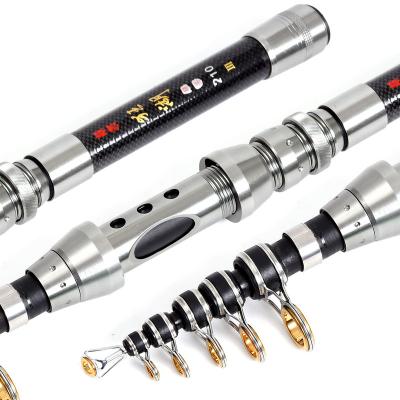 China Newest Model Super Short Mini Sea Fishing Rod Telescopic Portable Fishing Rod 1.5m/1.8m/2.1m/2.4m Carbon Fishing Rod for sale