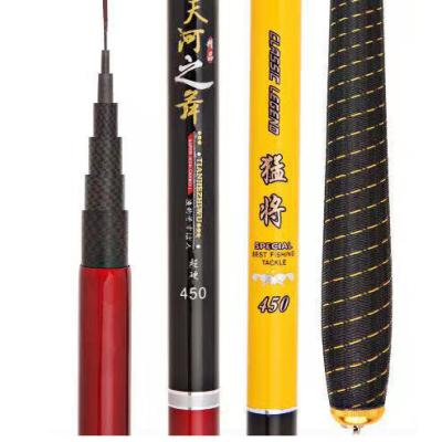 China Lightweight Carbon 3.6m-7.2m 7-12 Sections Carbon Fiber Carp Fishing Rod Power Hand Rod for sale