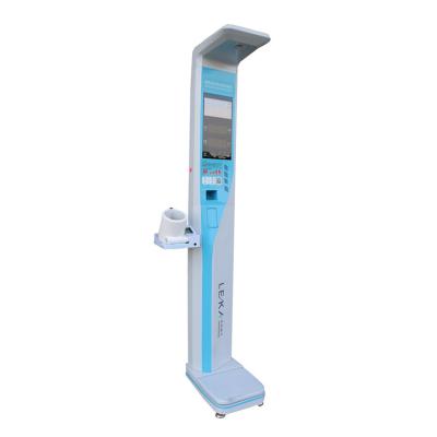 China Blood pressure pulse bmi machines height weight scale human weighing scale 38*58*235cm for sale