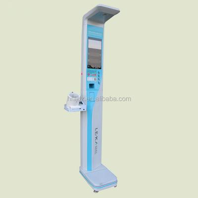 China Blood pressure medical scale digital bmi height weight measuring machine with printer 38*58*235cm for sale