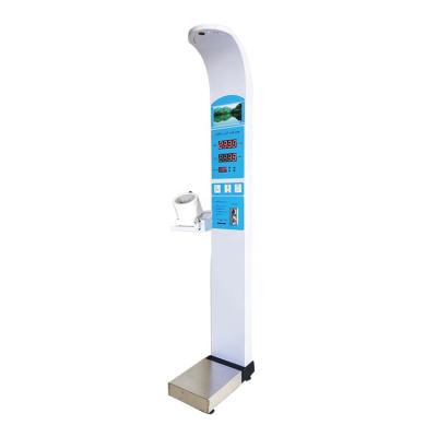 China digital weight waist blood pressure scale body bmi blood pressure kiosk height weight machine for sale