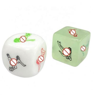 China Honeymoon Game / Party Games Sex Toys 2pcs 4 Sides Sex Position Dice Couples Lovers Adult Games Party Erotic Couples Dies Set Acrylic Sex Dies for sale