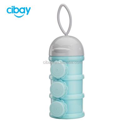 China BPA Free 3/4 Diapers Baby Eco-friendily Custom Safe Baby Milk Powder Container Portable Storage Box for sale