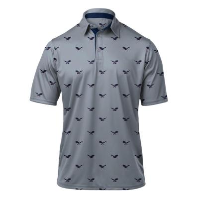 Китай Digital Printing Men Polo T-Shirts Breathable Golf Shirts Short Sleeve продается