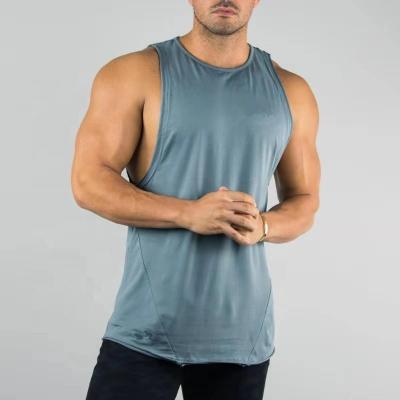 China Knitted Weaving  Men Sleeveless Workout Shirts Casual Multi Color for sale