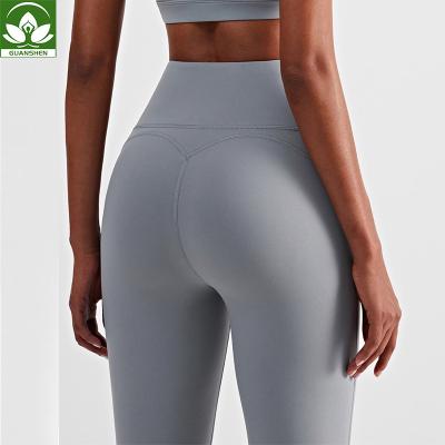 China 2021 High Waist Fitness Yoga Pants Breathable Mid Support Workout Clothing Gym Sports Gaiters For Women for sale