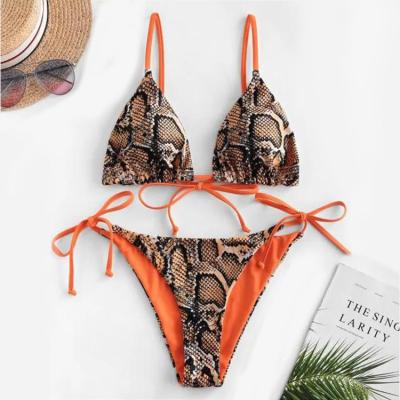 China 2022 Anti-UV sportswear swimming clothes tie swimwear sexy bikini swimwear for women for sale