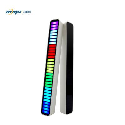 China New Arrival Modern Color Lamp RGB Changing Music Voice Control Rhythm Changing Light Lamp 32 Colors Led Pickup Level Lights For Computer Home Car for sale