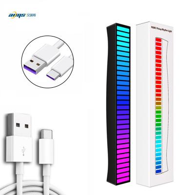 China Modern Color Changing Lamp Color Changing Rhythm Rhythm Rhythm Lamp Voice Music Signal Light RGB Full Color LED Display LED Display Colorful Modern Sound Pulse Full Color RGBIC for sale