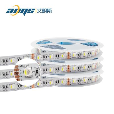 China Hotel High Lumen DC12V 24V 60LEDS 12MM 5050 RGBW Led Strip Light for sale