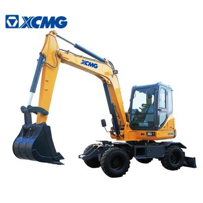 China XCMG Factory Official 6ton Wheel Excavator XE60WA China Wheeled Small Mini Excavator for sale