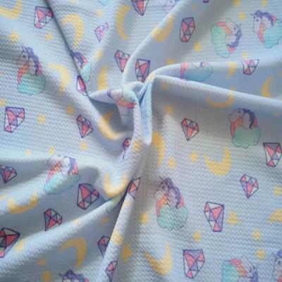 China 240Gsm Anti-Static Bullet Knit Cloth Fabric Custom Printing Bullet Fabric For Kids Clothing for sale